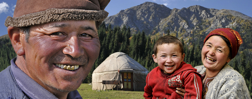 Faces of Central Asia - Photo Collage